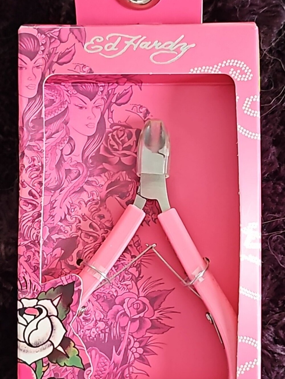 Ed Hardy Pink Nail Cuticle Nipper